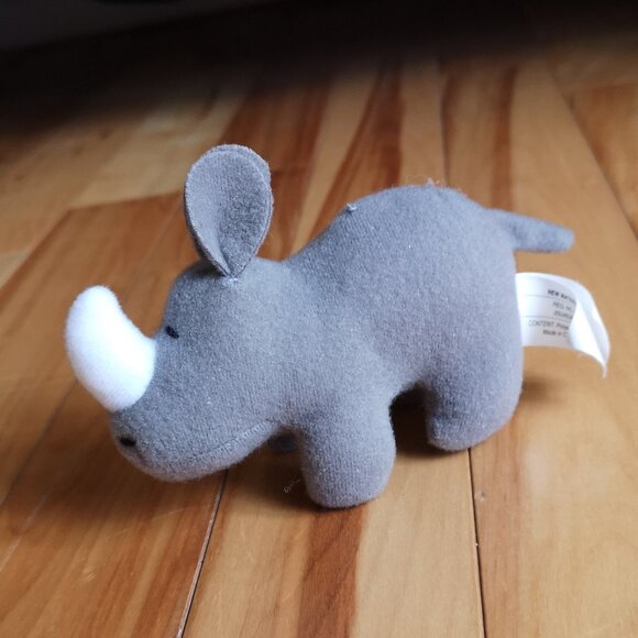 VINTAGE 1997 McDonald's Animal Pals Rhino Small Plush - Picture 1 of 3